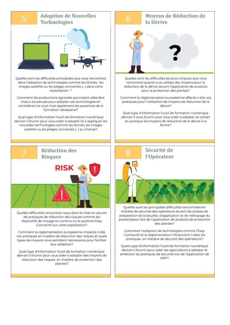 Examples of the illustrated discussion cards